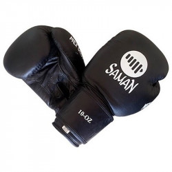 Boxkesztyű Saman Mex Glove bőr fekete 18 oz