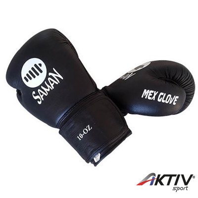 Boxkesztyű Saman Mex Glove bőr fekete 20 oz