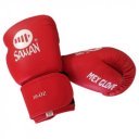 Boxkesztyű Saman Mex Glove bőr piros 12 oz