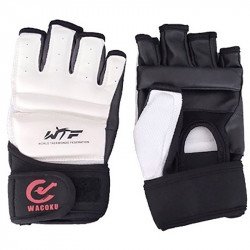 Taekwondo kesztyű WTF Wacoku fehér-fekete Sportszer Wacoku