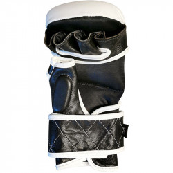 MMA kesztyű Saman Colours 1985 bőr fekete-fehér L-XL