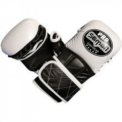 MMA kesztyű Saman Colours 1985 bőr fekete-fehér L-XL Sportszer Saman