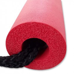 Nunchaku gyakorló, szivacs, zsinóros, sárkányos, piros