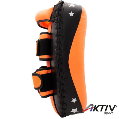 Hajlított pajzs Top Ten Thaipad Slanty műbőr fekete-narancssárga