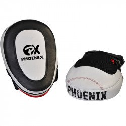 Pontkesztyű Phoenix gél bőr hajlított fekete-fehér Sportszer Phoenix