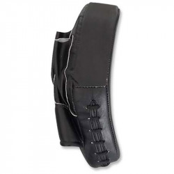 Pontkesztyű Saman hajlított kicsi bőr fekete