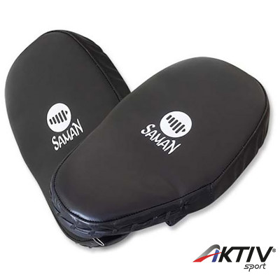 Pontkesztyű Saman hajlított nagy bőr fekete