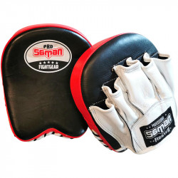 Pontkesztyű Saman Pro mini bőr fekete-piros-fehér Sportszer Saman