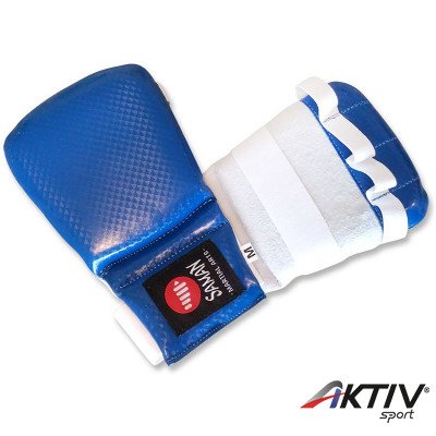 Jitsu kesztyű Saman műbőr kék L