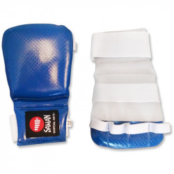Jitsu kesztyű Saman műbőr kék L