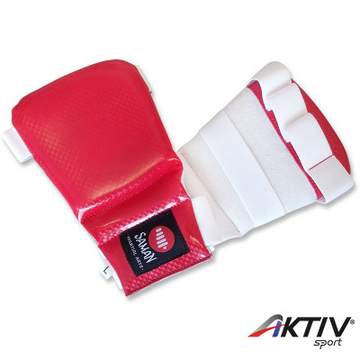 Jitsu kesztyű Saman műbőr piros XL