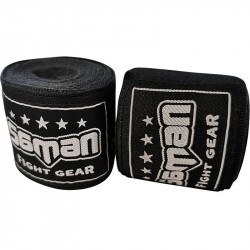 Bandázs Saman 350 cm rugalmas fekete Sportszer Saman