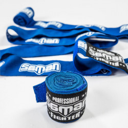 Bandázs Saman Colours 1985 rugalmas kék-fehér 350 cm