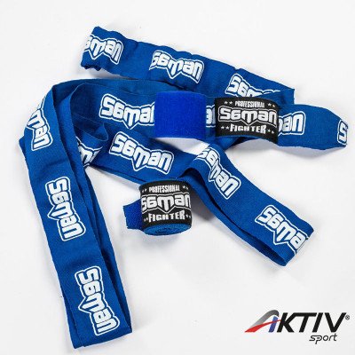 Bandázs Saman Colours 1985 rugalmas kék-fehér 450 cm