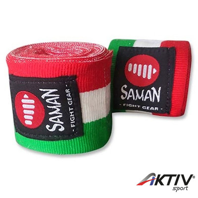 Bandázs Saman rugalmas pamut-poliészter trikolor 350 cm