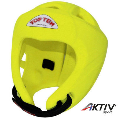 Fejvédő Top Ten Neon Avantgare WAKO sárga L