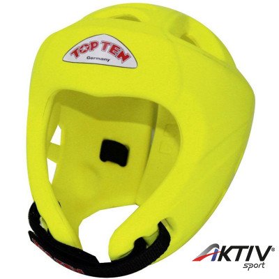 Fejvédő Top Ten Neon Avantgare WAKO sárga L