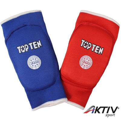 Könyökvédő Top Ten WAKO kifordítható piros-kék L-XL
