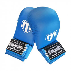 Seikenvédő Saman Competition karate műbőr kék L