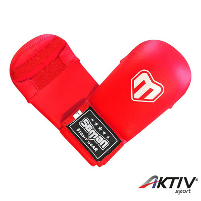 Seikenvédő Saman Competition karate műbőr piros XL