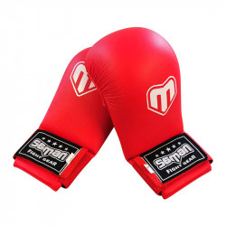 Seikenvédő Saman Competition karate műbőr piros XL