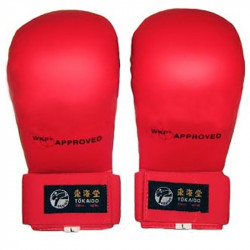 Seikenvédő Tokaido WKF műbőr piros XL