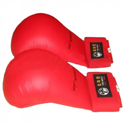 Seikenvédő Tokaido WKF műbőr piros XL