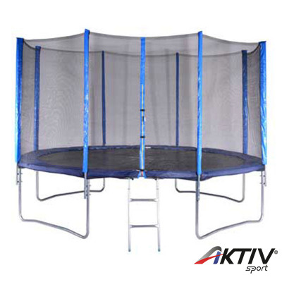 Csomagolás sérült trambulin 426 cm hálóval és létrával