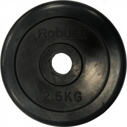 Súlytárcsa gumírozott 15 kg 31 mm Fitness Robust