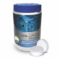 Maxi klórtabletta 1 kg Medence vegyszer Brillant Pool