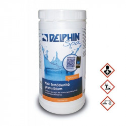 Klór granulátum Delphin Spa Forte 1 kg Medence vegyszer Delphin Spa