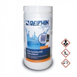 Klór granulátum Delphin Spa Forte 1 kg Medence vegyszer Delphin Spa
