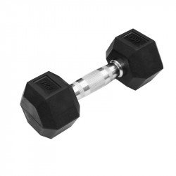Hatszögletű gumírozott kézisúlyzó Trendy 1 kg Fitness Trendy