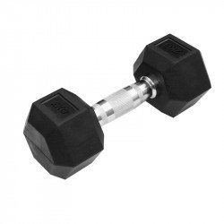 Hatszögletű gumírozott kézisúlyzó Trendy 2 kg Fitness Trendy