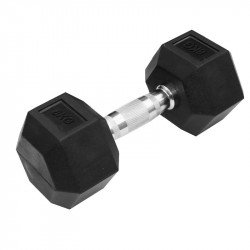 Hatszögletű gumírozott kézisúlyzó Trendy 8 kg Fitness Trendy
