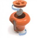 Úszó vegyszeradagoló hőmérővel Bestway narancssárga