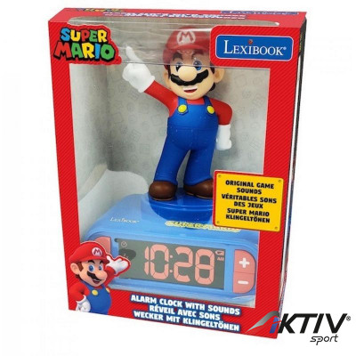 Ébresztő óra éjszakai fénnyel és hanggal Mario