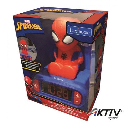 Ébresztő óra éjszakai fénnyel és hanggal Spider-Man