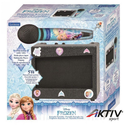Hordozható karaoke mikrofonnal Jégvarázs