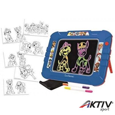 Rajz tábla tollakkas és sablonokkal Mancs Őrjáratl Neon