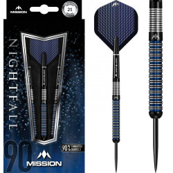 Dart szett Mission Nightfall M1 straight ring 90% wolfram 21 g Játék Mission