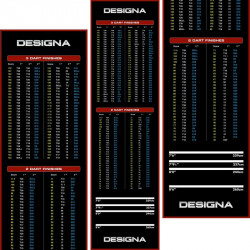 Darts szőnyeg Designa kiszállóval extra széles 290x80 cm piros Játék Designa