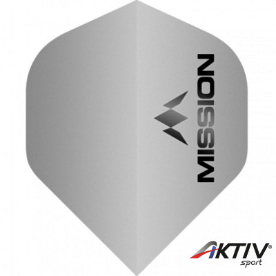 Darts toll Mission Logo No2 matt ezüst std 100 mikron