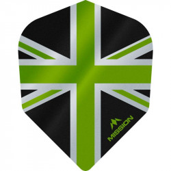 Darts toll Mission Alliance Union Jack No6 fekete-zöld 100 micron Játék Mission