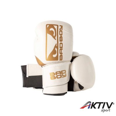 Bokszkesztyű Bad Boy Zeus fehér-arany 12 oz