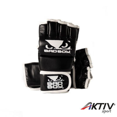 MMA kesztyű Bad Boy PU fekete-fehér