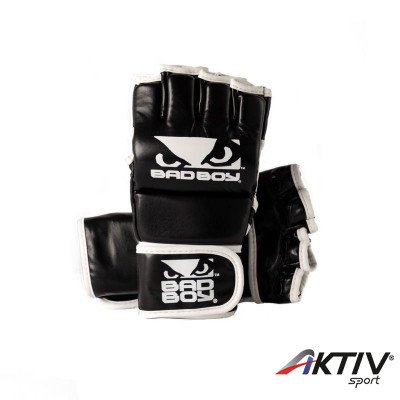 MMA kesztyű Bad Boy PU fekete-fehér