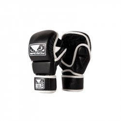 MMA kesztyű párnázott Bad Boy PU fekete-fehér L/XL Sportszer Bad Boy