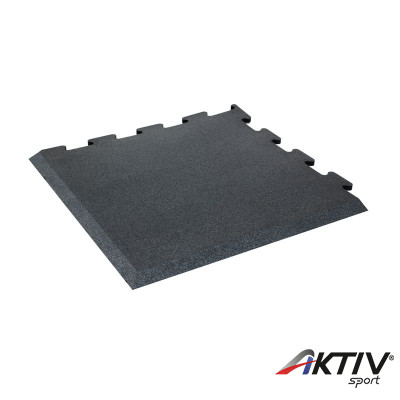 Talajvédő puzzle sportpadló sarok elem Trendy Segura 100x100x1,5 cm fekete