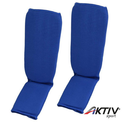 Lábfejes lábszárvédő Phoenix pamut kék